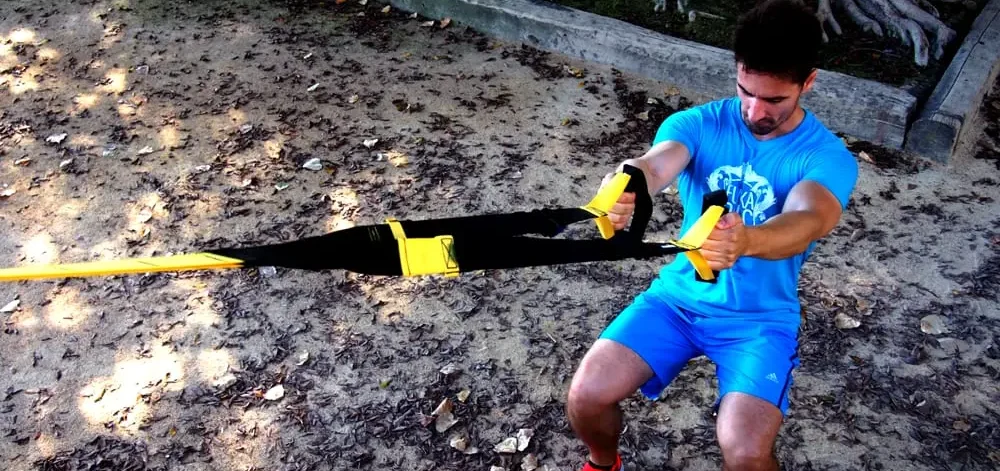 Entrenamiento con bandas TRX, entrenamiento funcional en Alicante